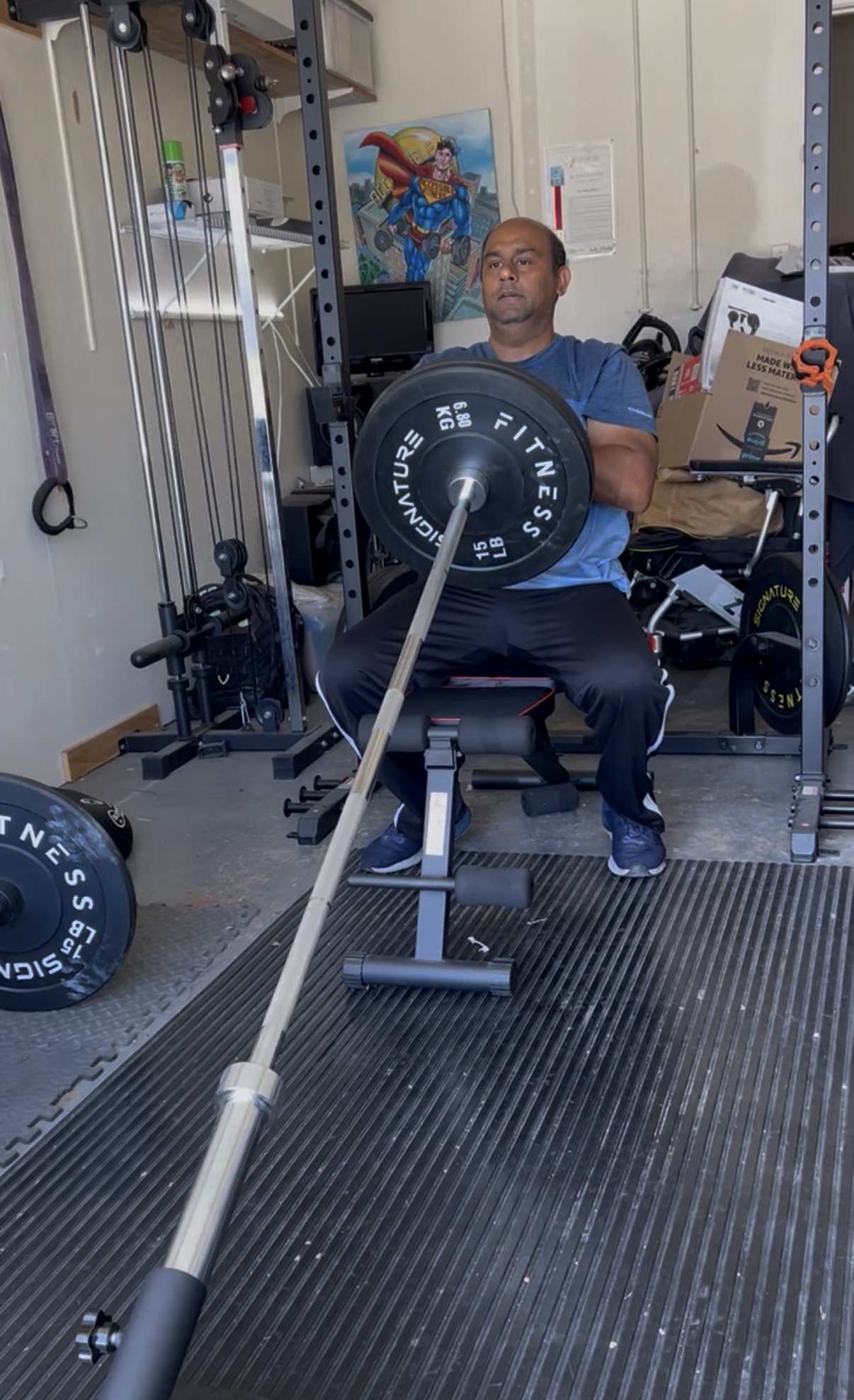 Client training with weights